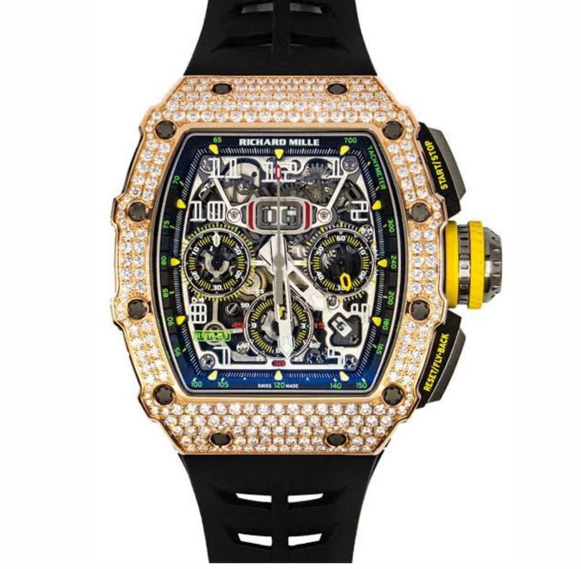 Richard Mille RM 11-03 Rose Gold Titanium Diamond Set