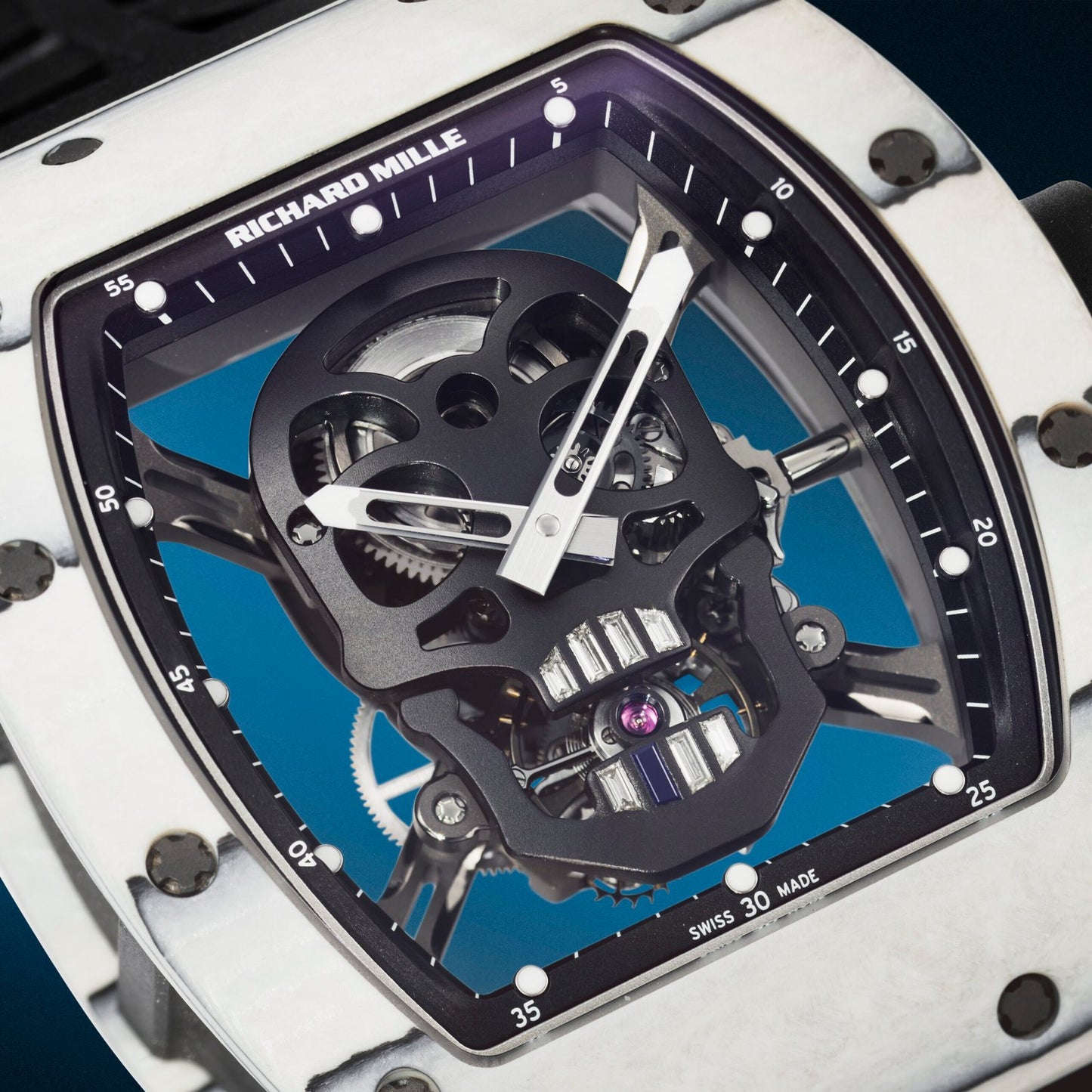 Richard Mille RM 52-01 Skull White Carbon