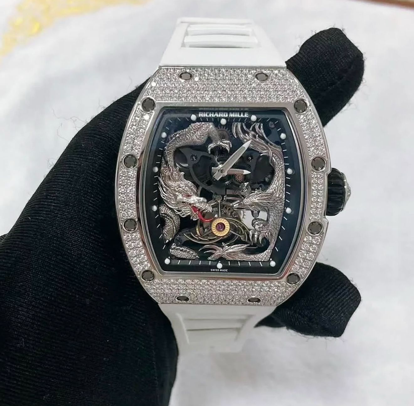 Richard Mille RM 57-01 Jackie Chan White Gold Diamond Set