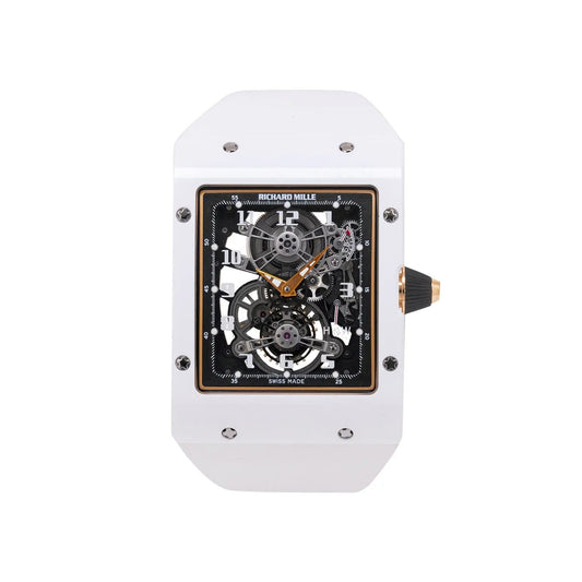 Richard Mille RM 017 Extra Flat Tourbillon Asia Edition Rose Gold White Ceramic