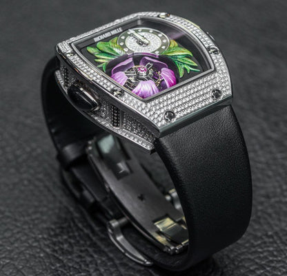 Richard Mille RM 19-02 Fleur Tourbillon White Gold Diamond Set