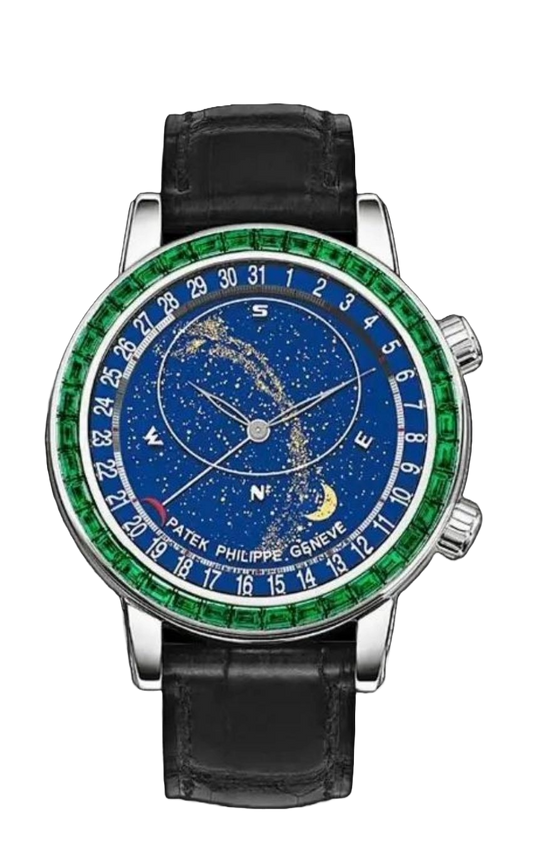 Patek Philippe Grand Complications 6104/13P-010 Emerald Celestial, Moon Age