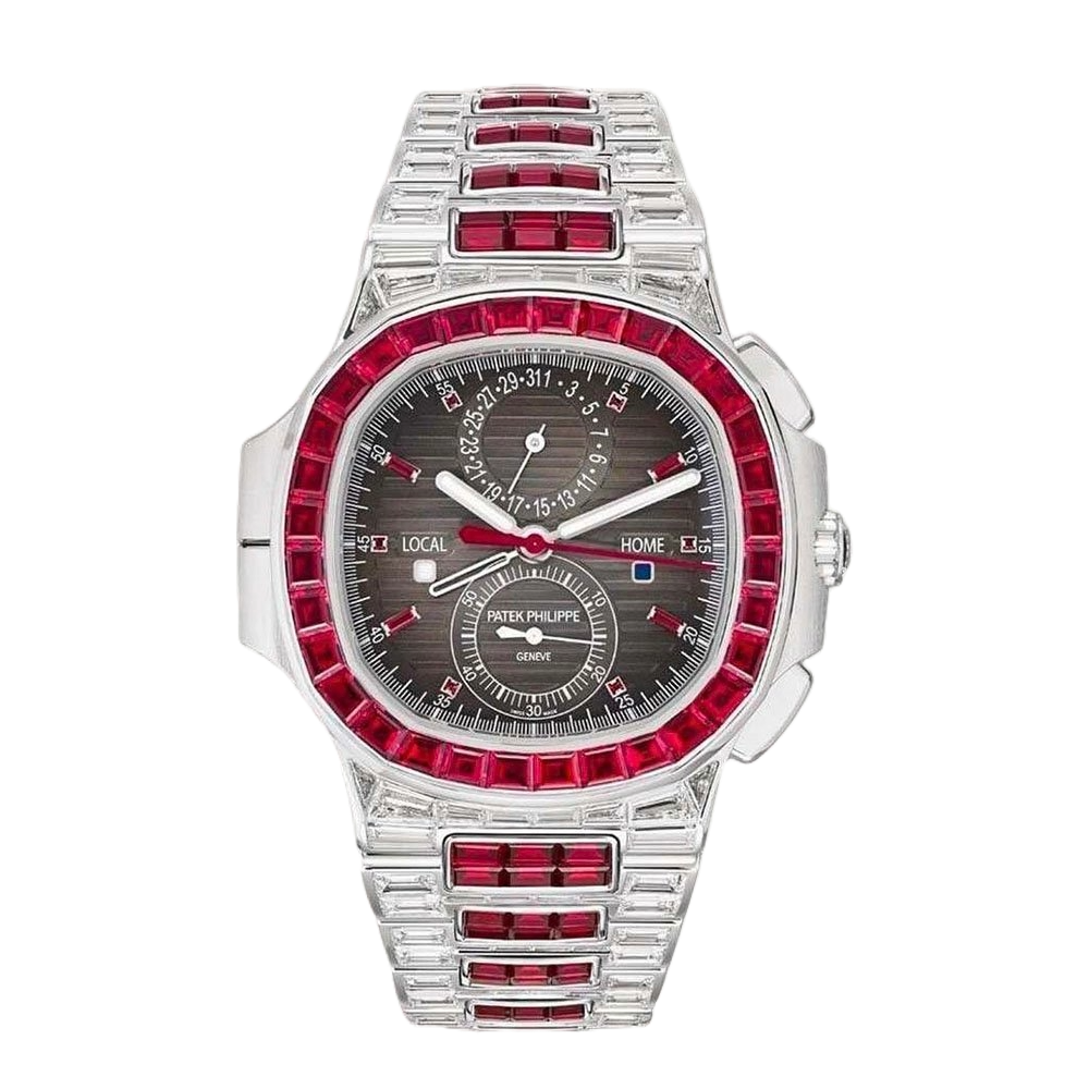 Patek Philippe Nautilus 5990/1422G White Gold, Diamond and Ruby Set