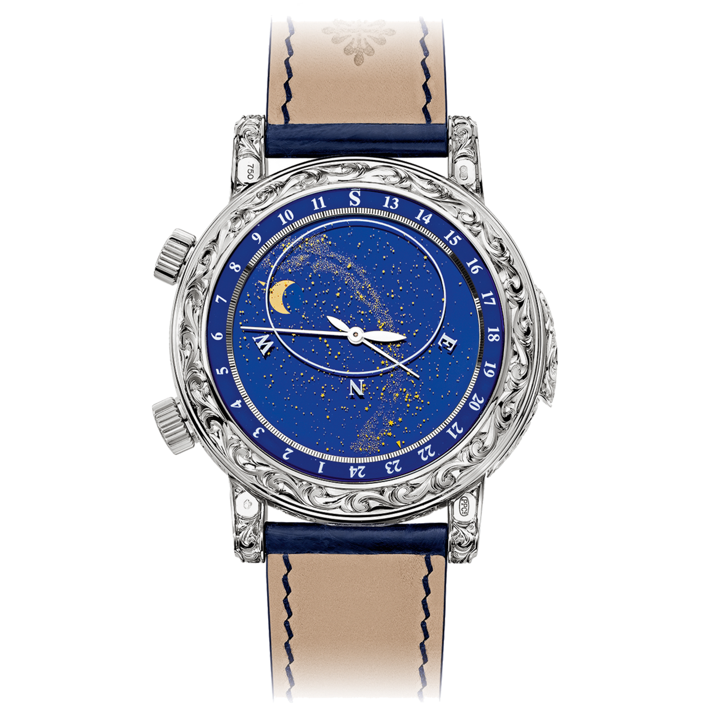 Patek Philippe 6002G-001 Sky Moon Tourbillon Blue Dial