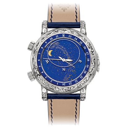 Patek Philippe 6002G-001 Sky Moon Tourbillon Blue Dial