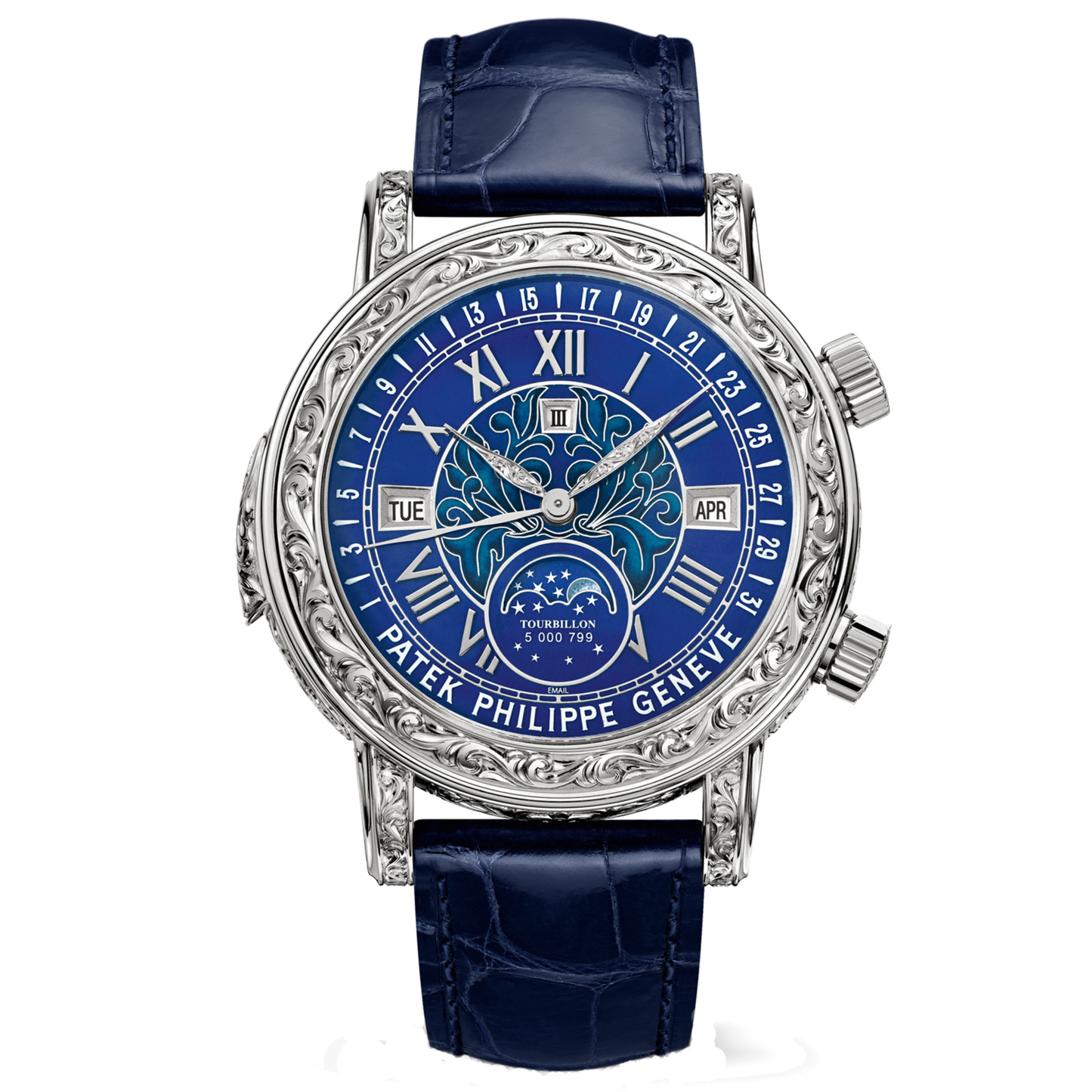 Patek Philippe 6002G-001 Sky Moon Tourbillon Blue Dial