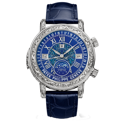 Patek Philippe 6002G-001 Sky Moon Tourbillon Blue Dial