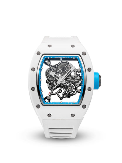 Richard Mille RM 055 Bubba Watson Asia Edition White Ceramic Blue