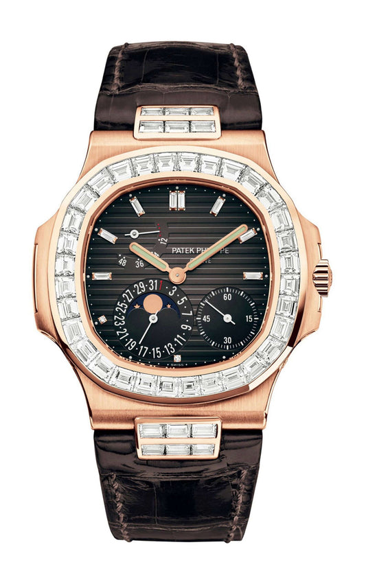 Patek Philippe Nautilus 5724R Rose Gold Baguette Diamond