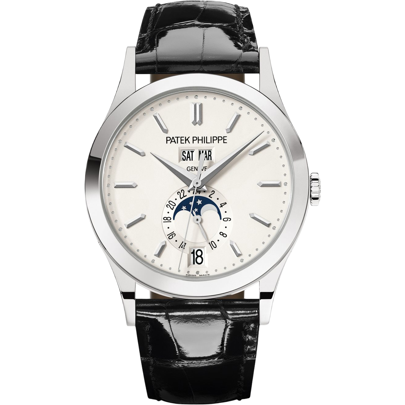 Patek Philippe Complications Annual Calendar Moon Phases 5396G-011