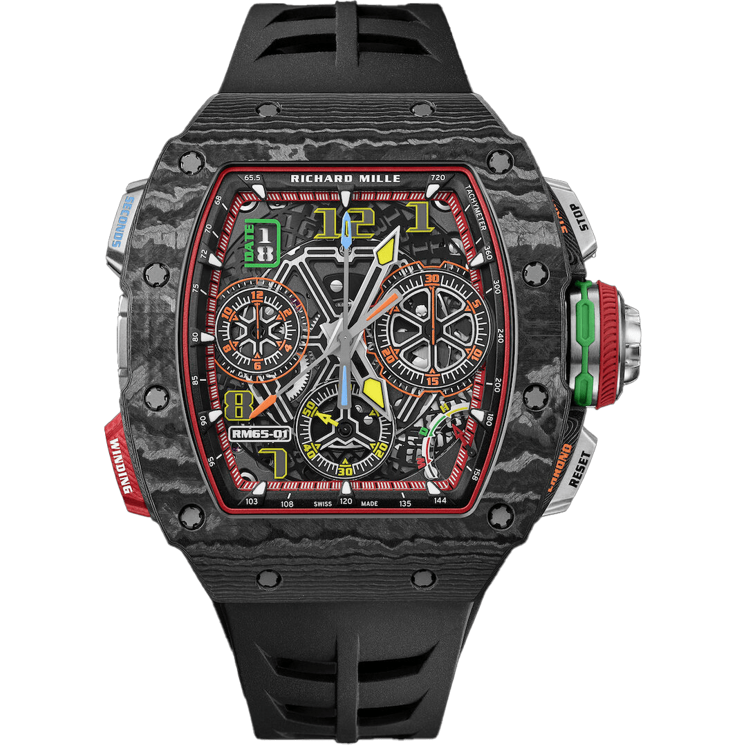 Richard Mille RM 65-01 Black Carbon Automatic Winding Split-seconds Chronograph