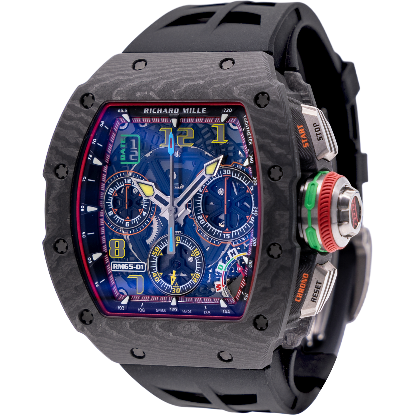 Richard Mille RM 65-01 Black Carbon Automatic Winding Split-seconds Chronograph