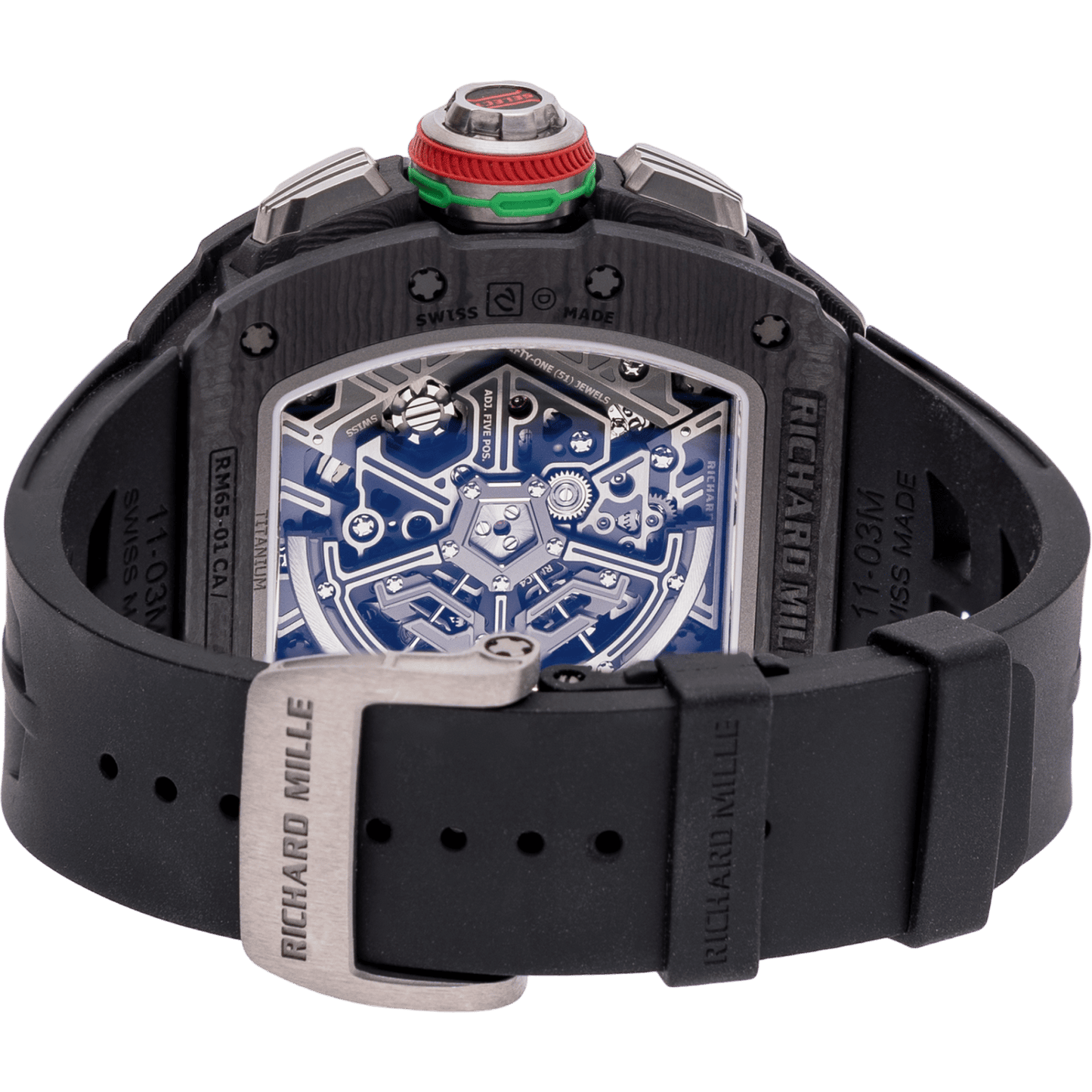 Richard Mille RM 65-01 Black Carbon Automatic Winding Split-seconds Chronograph