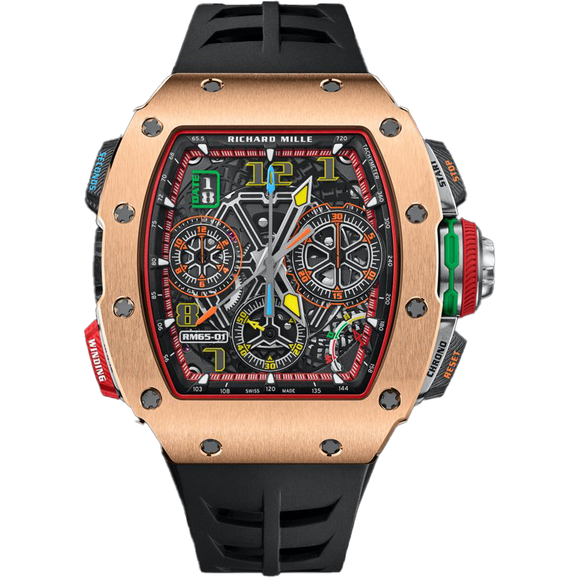 Richard Mille RM 65-01 Rose Gold Automatic Winding Split-seconds Chronograph