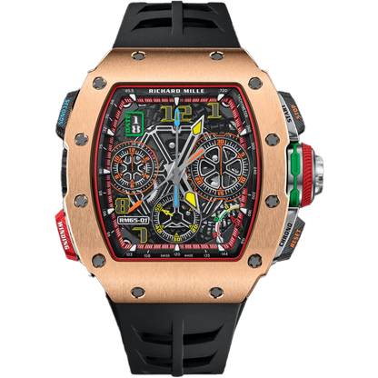 Richard Mille RM 65-01 Rose Gold Automatic Winding Split-seconds Chronograph