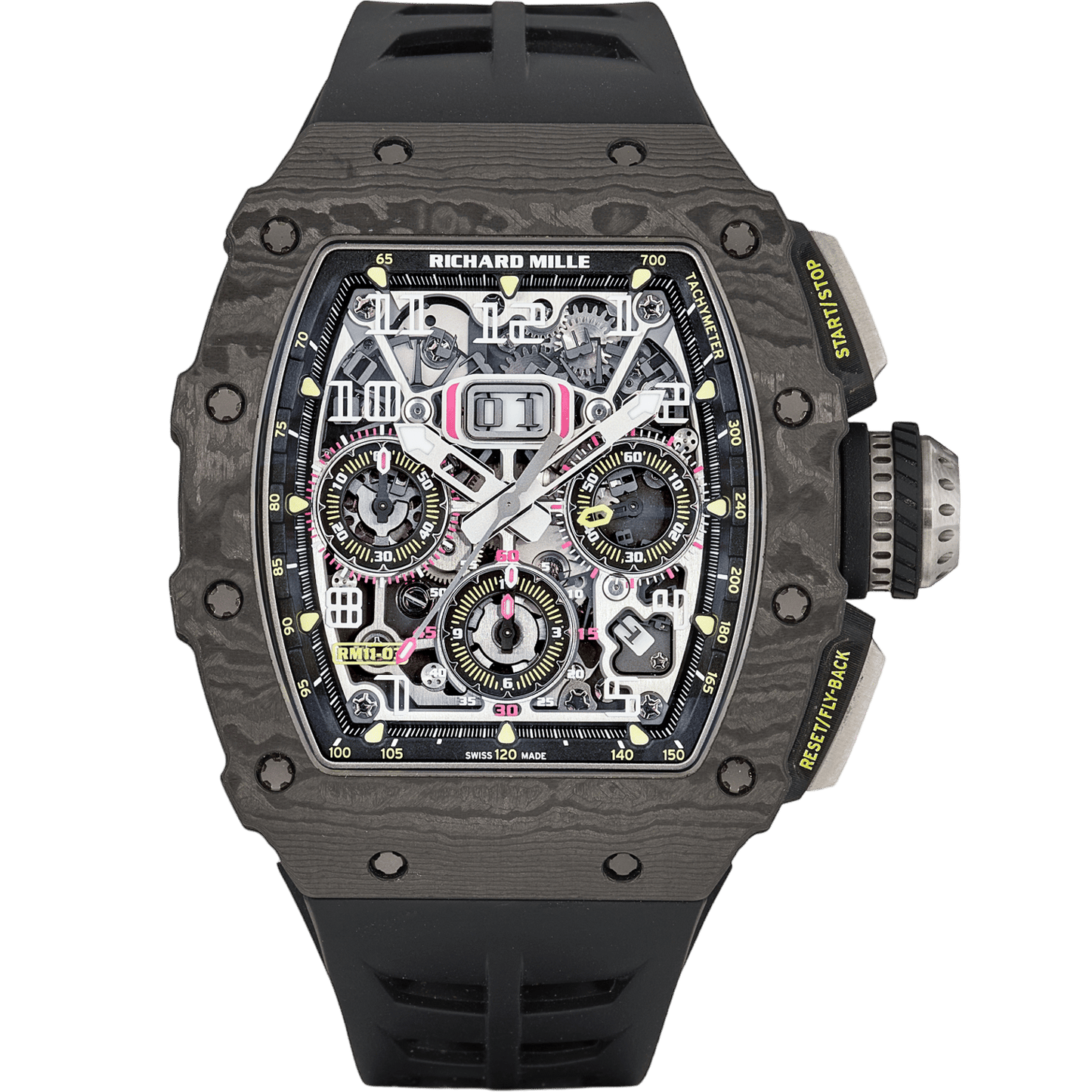 Richard Mille RM 11-03 Automatic Flyback Chronograph Black Carbon