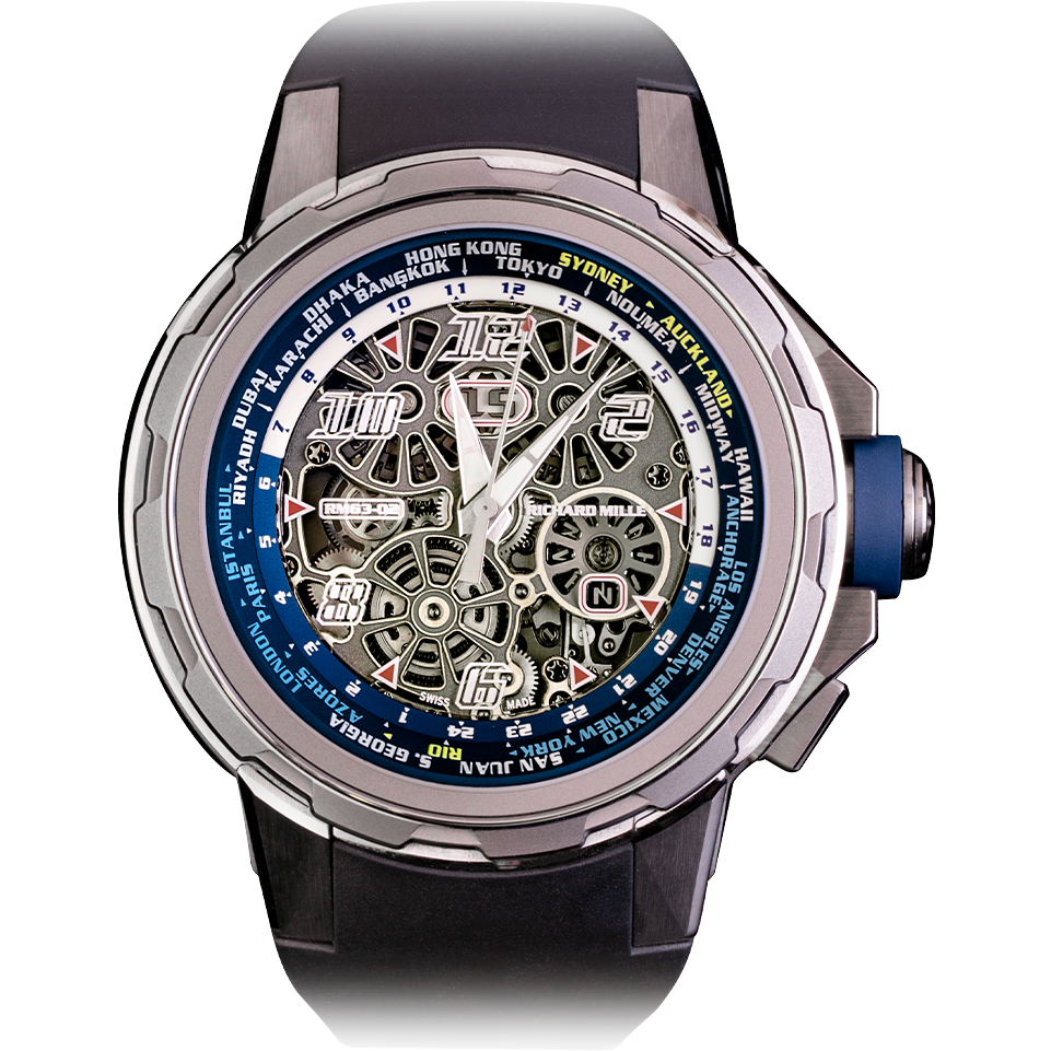 Richard Mille RM 63-02 Automatic Winding Worldtimer Limited Edition 47mm