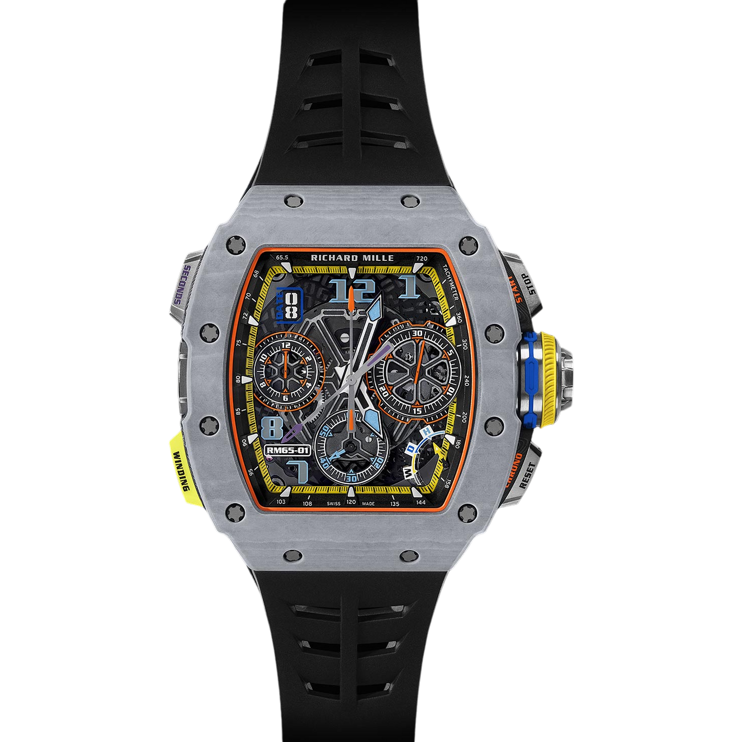 Richard Mille RM 65-01 Grey Quartz TPT Automatic Split Seconds Chronograph