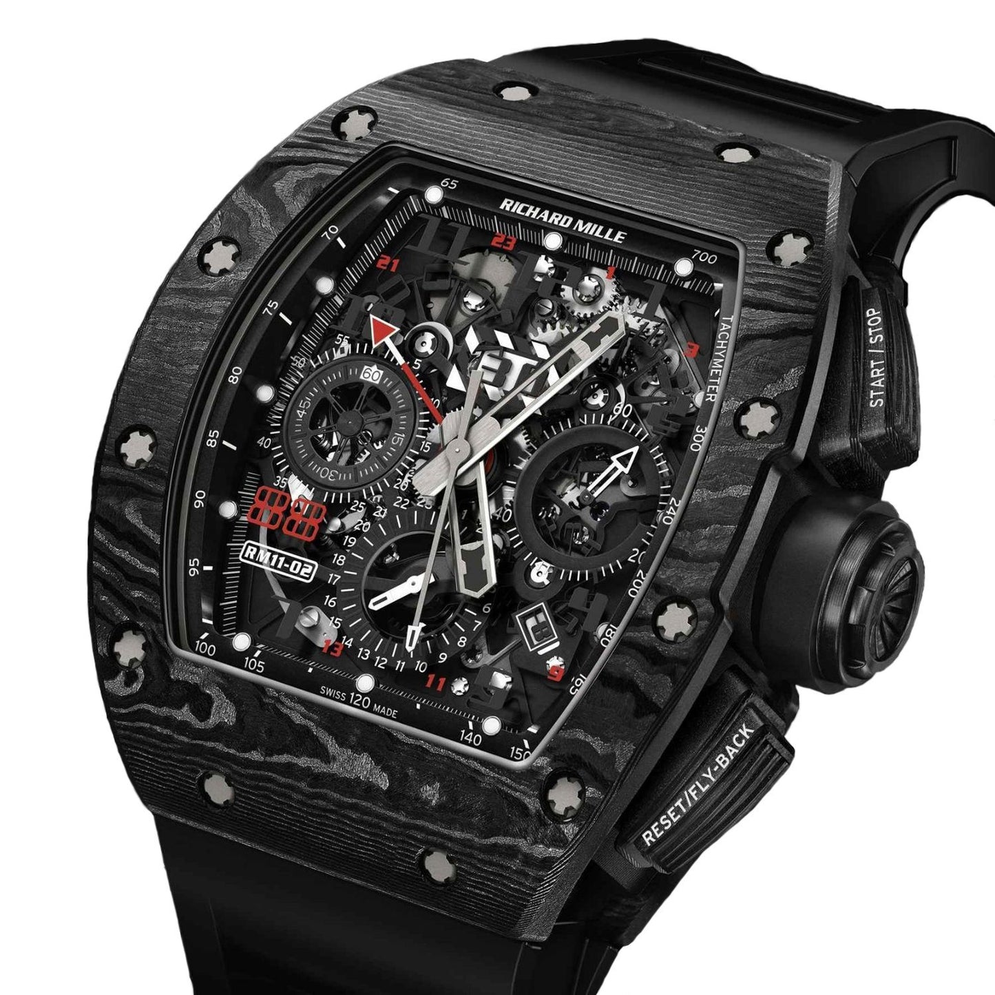 Richard Mille RM 11-02 Automatic Flyback Chronograph Dual Time Zone "Jet Black" Americas Limited Edition