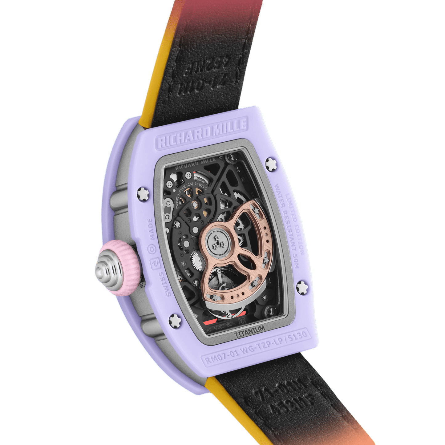 Richard Mille RM 07-01 Coloured Ceramic Lavender Pink Limited Edition