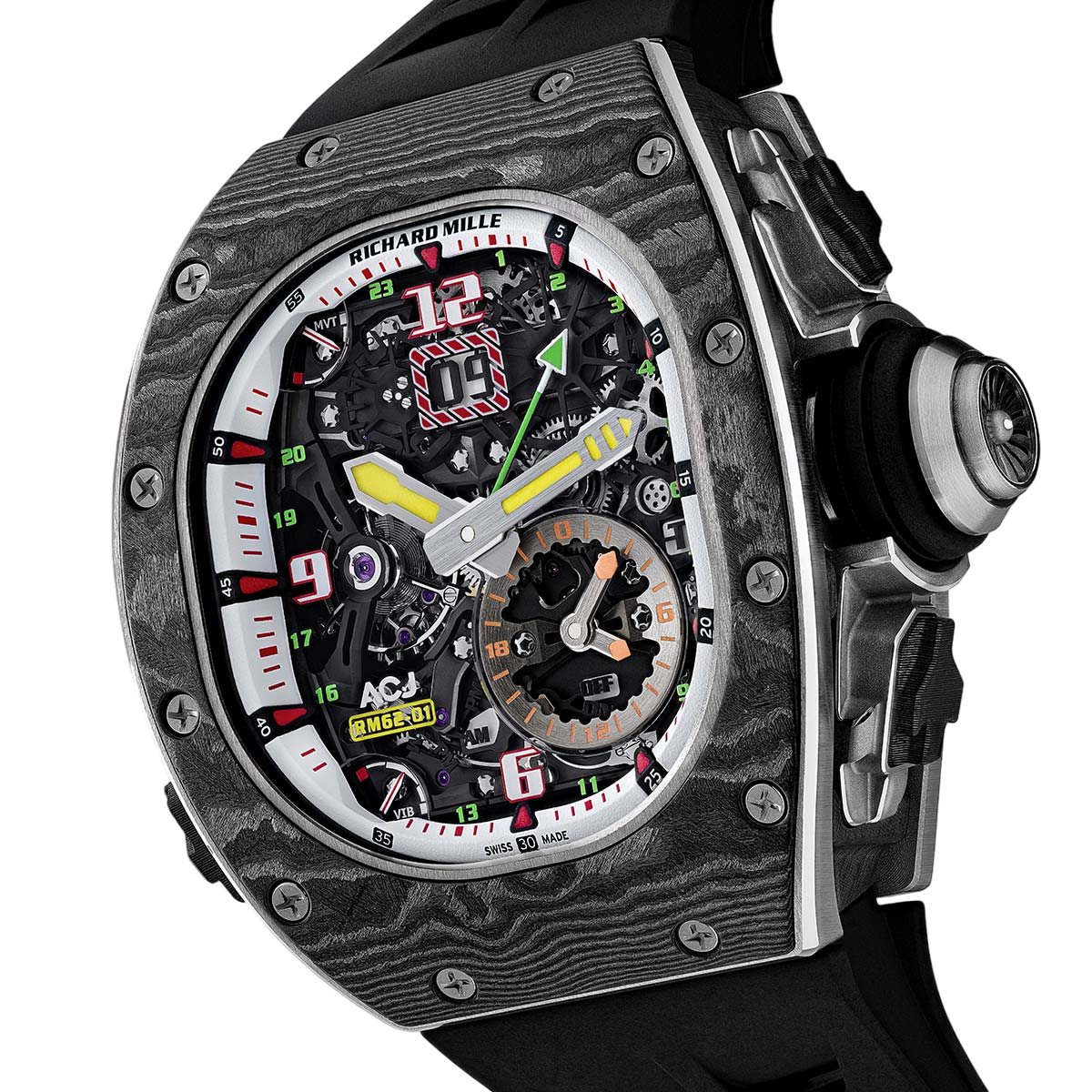 Richard Mille RM 62-01 Manual Winding Tourbillon Vibrating Alarm  "Airbus Corporate Jets" Limited Edition