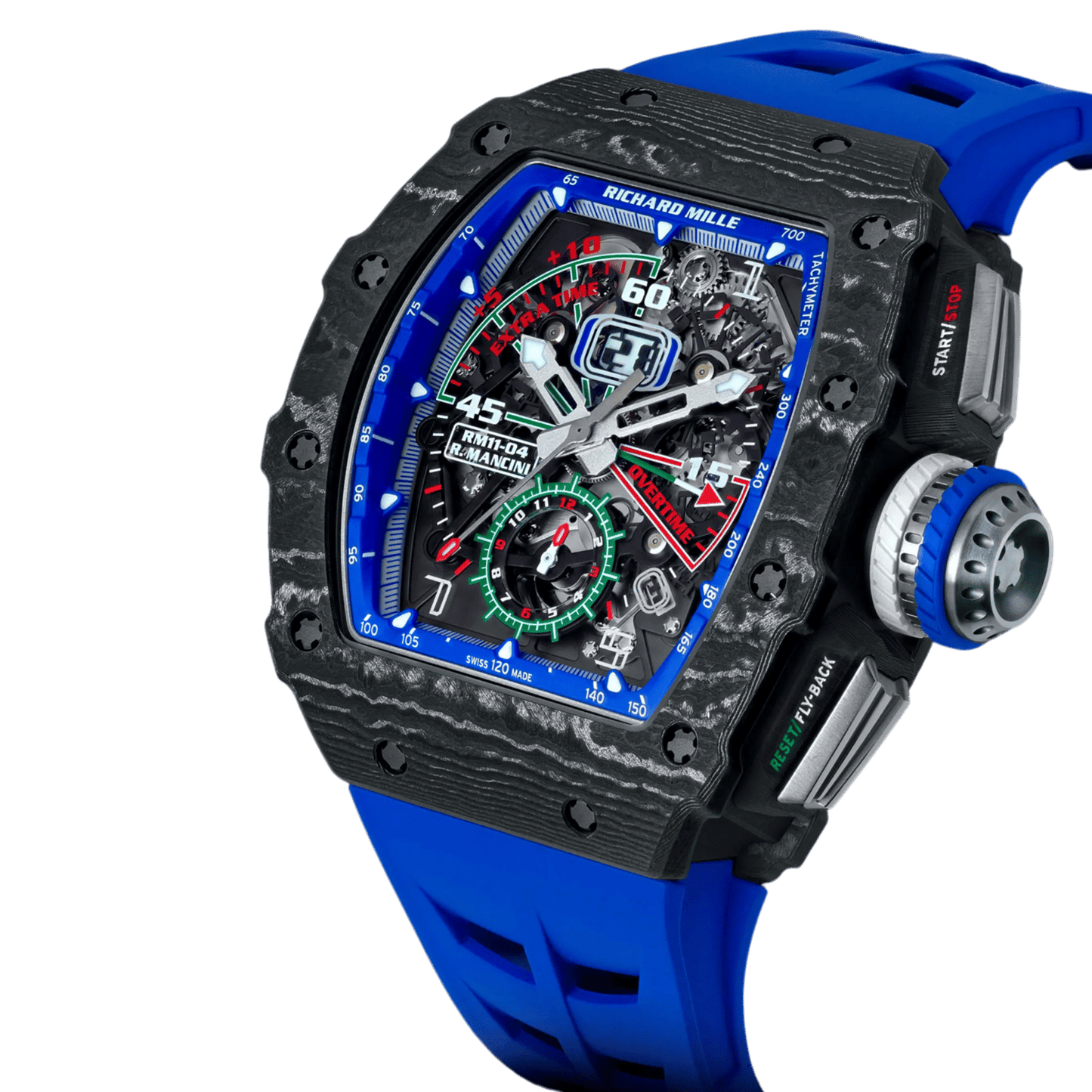 Richard Mille RM 72-01 White Gold Diamond Set Automatic Winding Lifestyle Flyback Chronograph