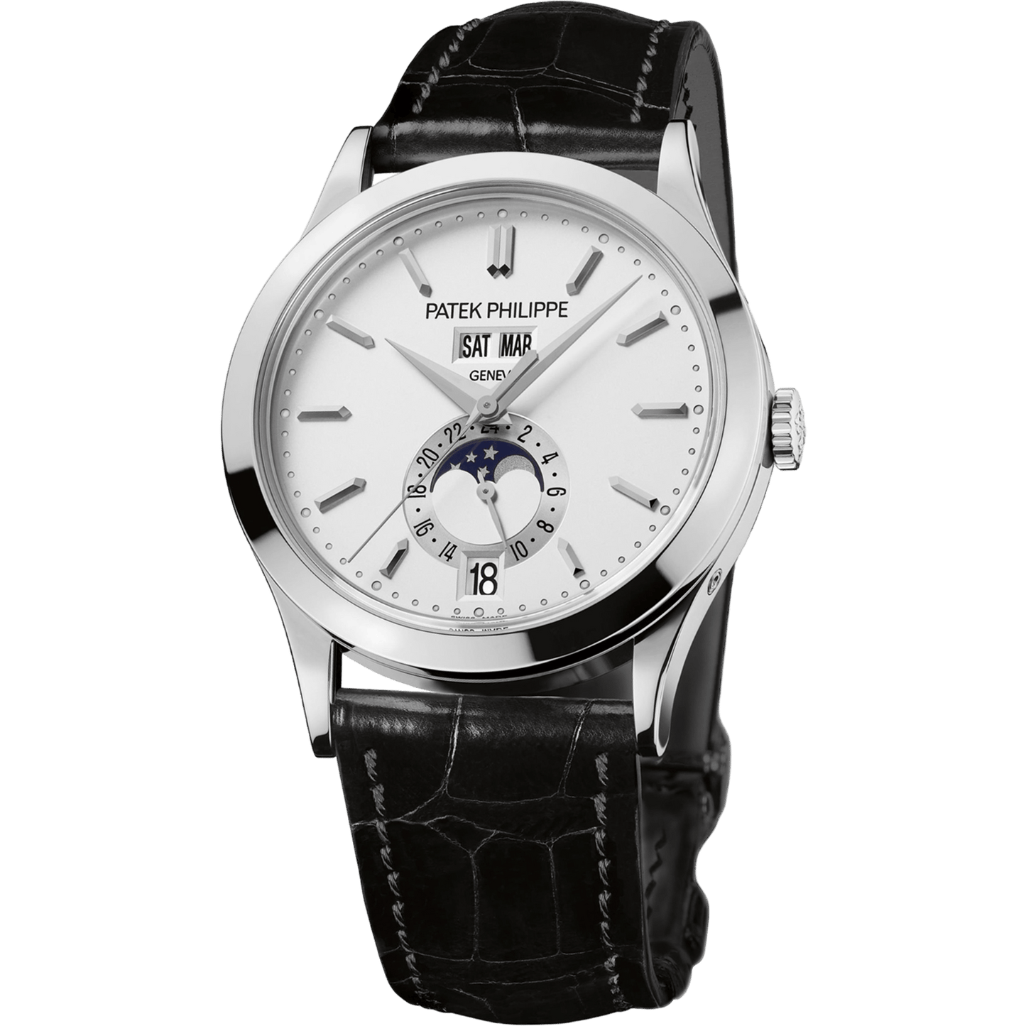 Patek Philippe Complications Annual Calendar Moon Phases 5396G-011