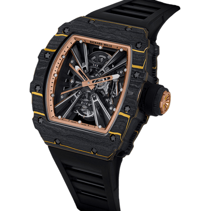 Richard Mille RM 12-01 Carbon Tourbillon Limited Edition Black and Gold Carbon