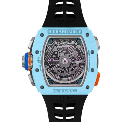 Richard Mille RM 65-01 Blue Quartz TPT Automatic Split Seconds Chronograph