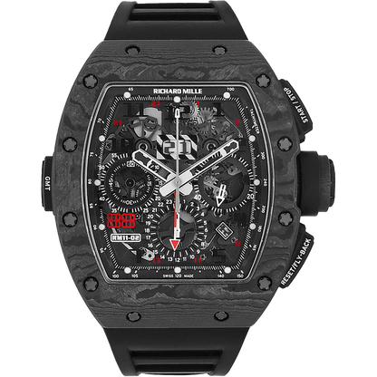 Richard Mille RM 11-02 Automatic Flyback Chronograph Dual Time Zone "Jet Black" Americas Limited Edition