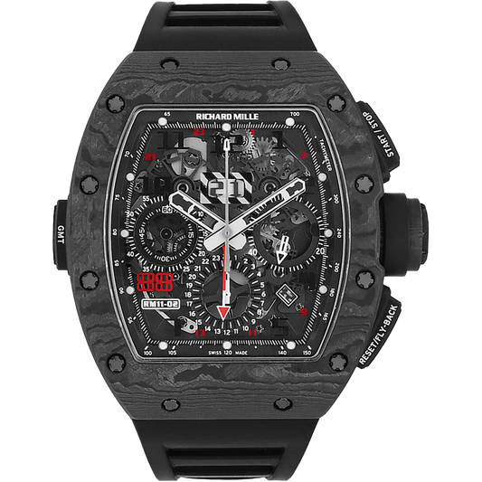 Richard Mille RM 11-02 Automatic Flyback Chronograph Dual Time Zone "Jet Black" Americas Limited Edition