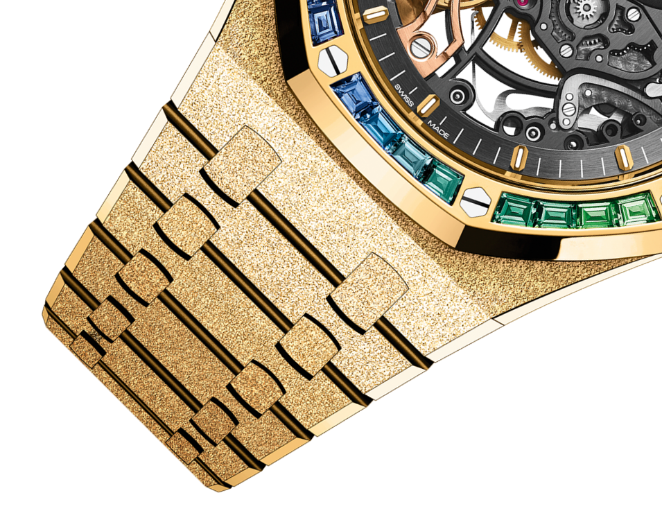 Audemars Piguet Royal Oak Frosted Gold Double Balance Wheel Openworked 15412BA.YG.1224BA.01-B