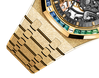 Audemars Piguet Royal Oak Frosted Gold Double Balance Wheel Openworked 15412BA.YG.1224BA.01-B