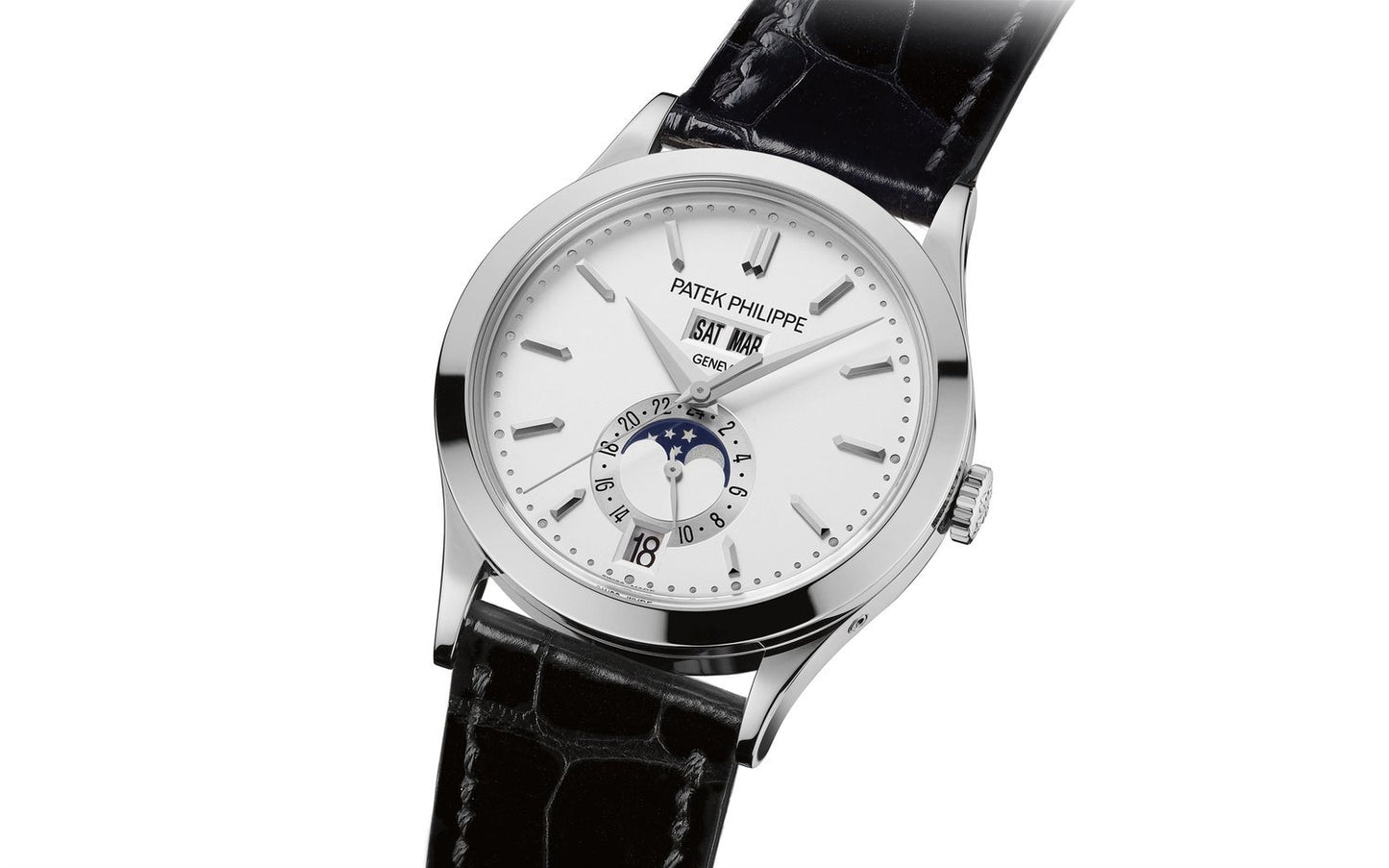 Patek Philippe Complications Annual Calendar Moon Phases 5396G-011