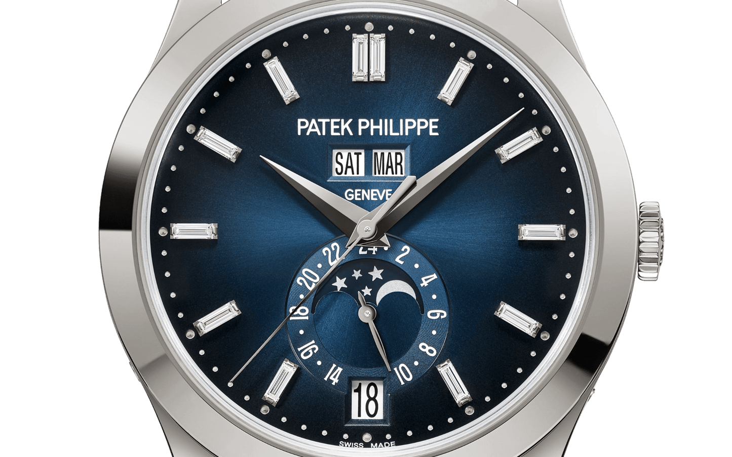 Patek Philippe Complications Annual Calendar Moon Phases 5396G-017