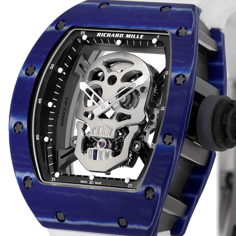 Richard Mille RM 52-01 Blue Carbon Tourbillon Skull