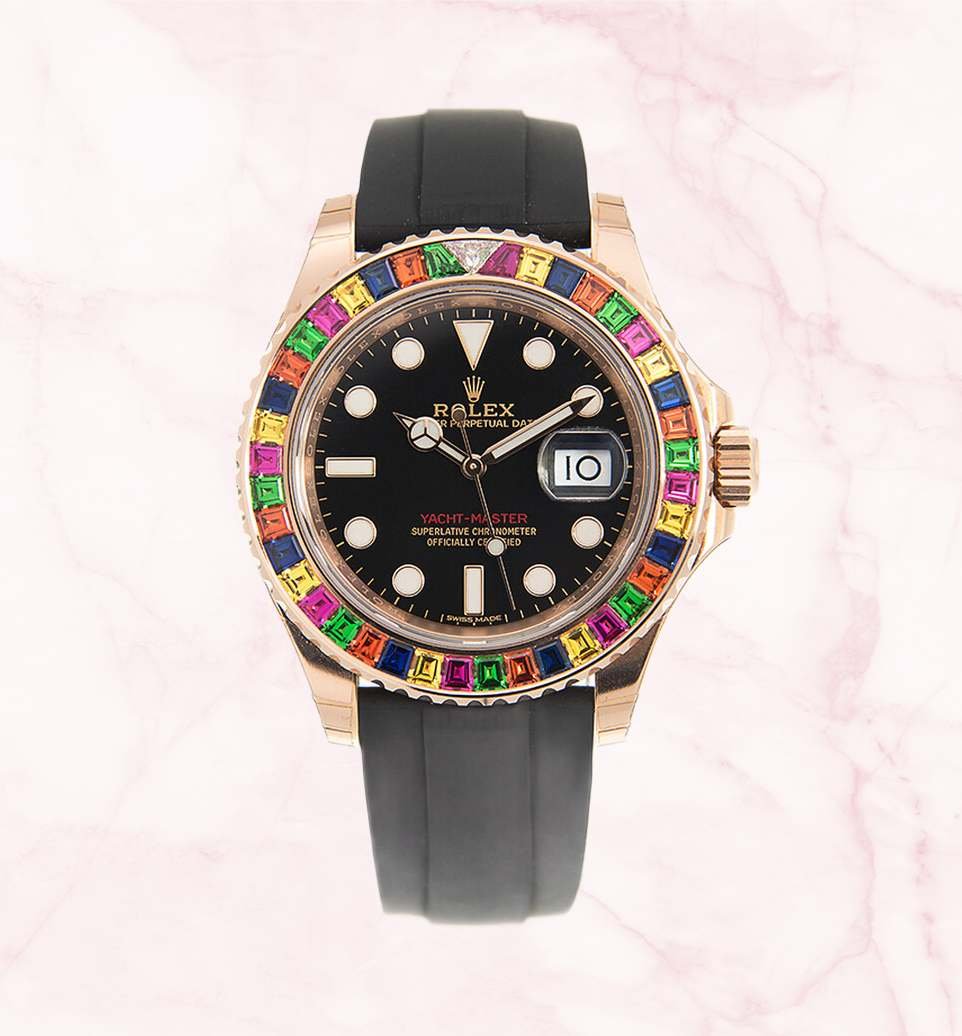 Yacht-Master Rainbow Sapphire Bezel "HARIBO" 116695