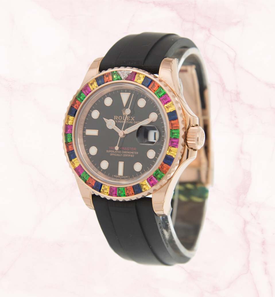 Yacht-Master Rainbow Sapphire Bezel "HARIBO" 116695