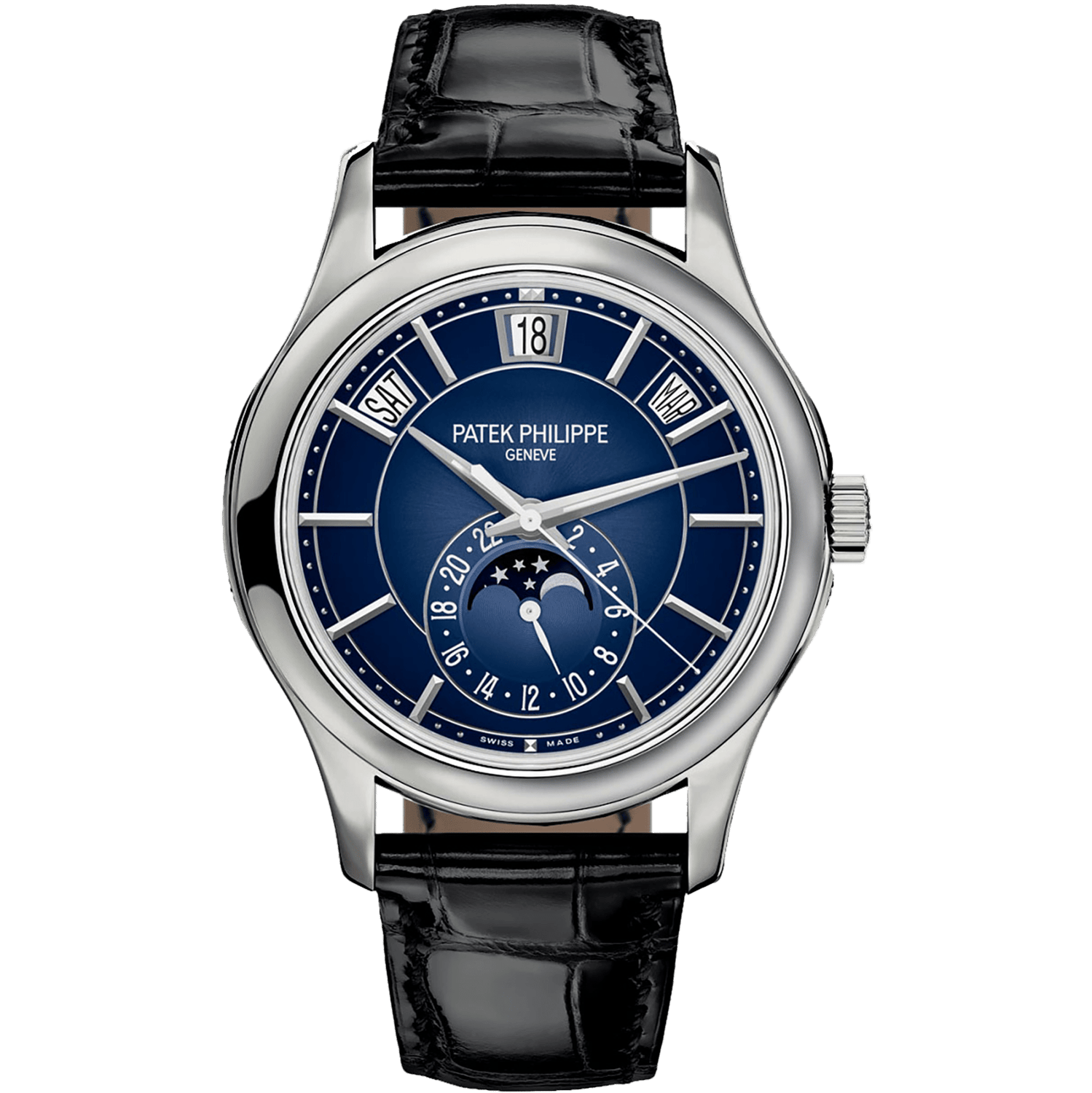 Patek Philippe Complications Annual Calendar Moon Phases 40mm 5205G-013
