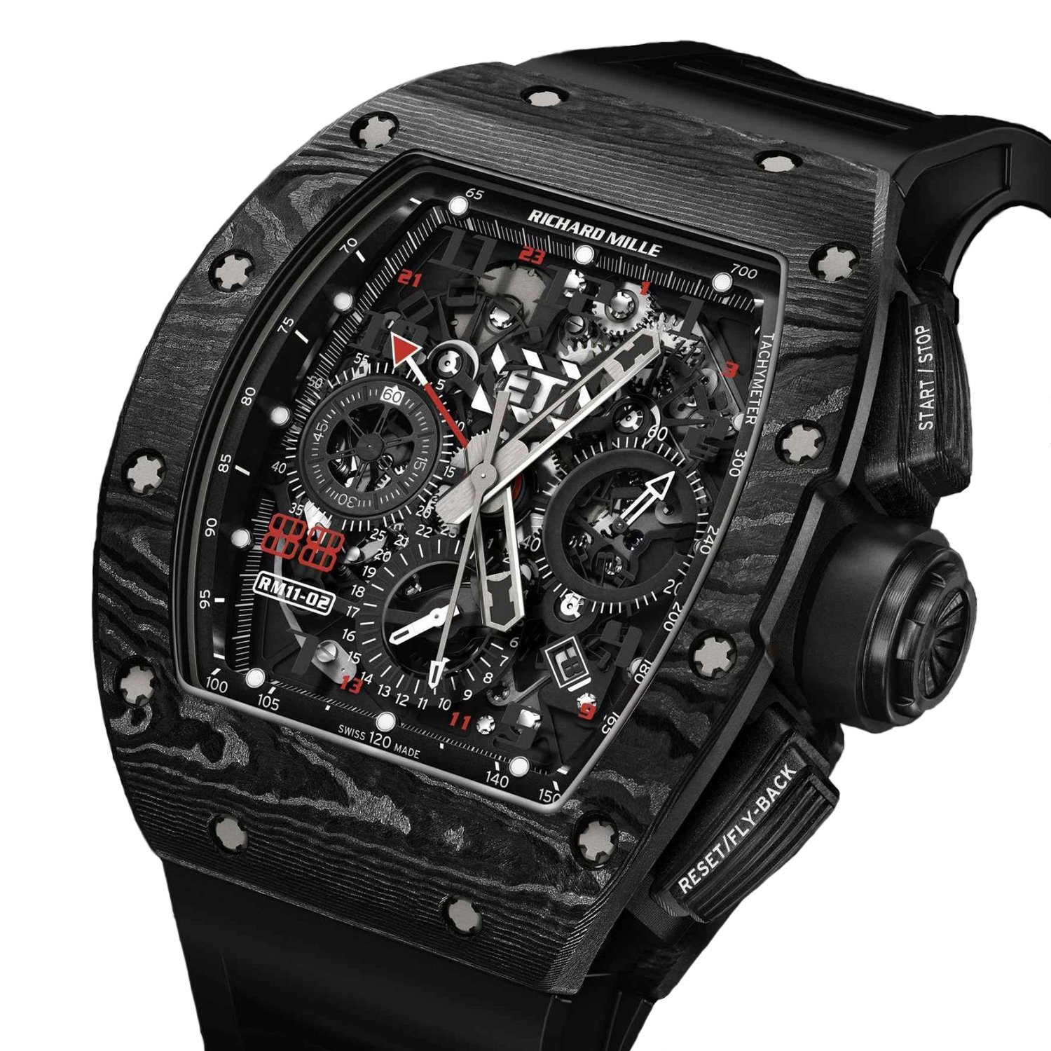 Richard Mille RM 11-02 Automatic Flyback Chronograph Dual Time Zone "Jet Black" Americas Limited Edition - Image 2