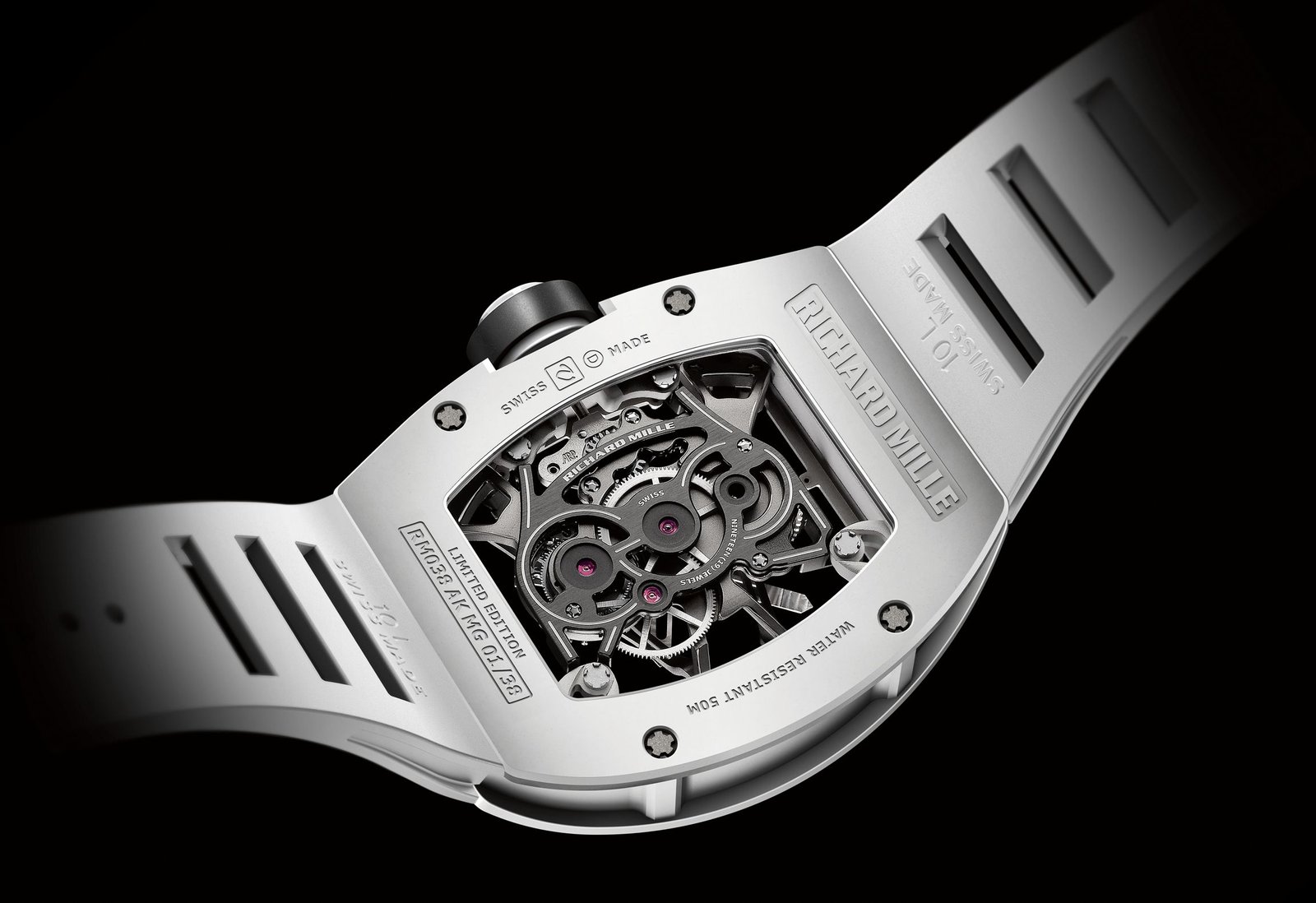 Richard Mille RM 38-01 Tourbillon G Sensor Bubba Watson White Carbon - Image 2