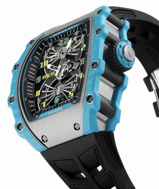 Richard Mille RM 21-02 Manual Winding Tourbillon Aerodyne Limited Edition Blue Carbon - Image 4