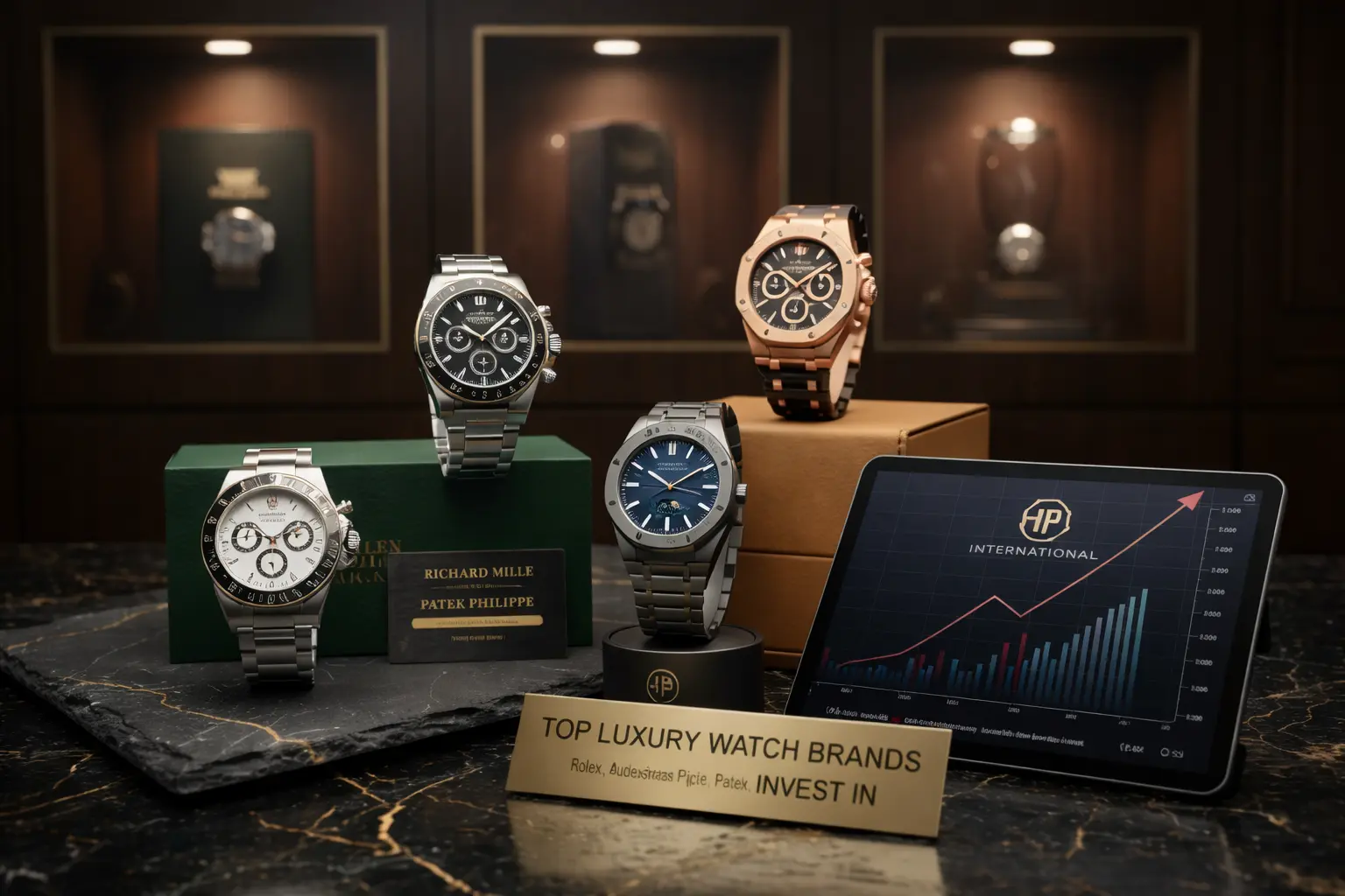 Luxury watch investing focuses on blue-chip brands like Rolex, Patek Philippe and Audemars Piguet, where scarcity, condition and provenance drive strong resale value and long-term appreciation.